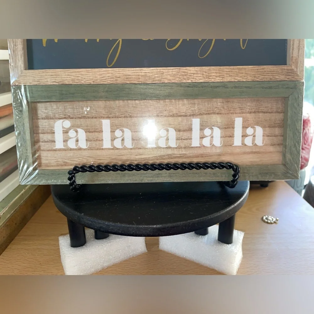 Target Christmas Holiday Wooden Signs